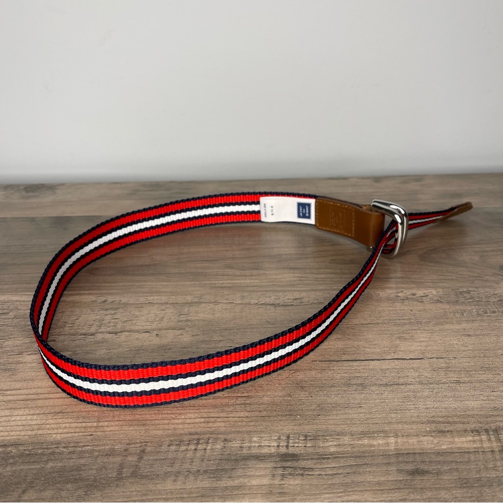Boys Janie and & Jack red white striped belt size‎ 4-5